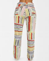 Jean Paul Gaultier archive “Bookshelf” print statement jeans